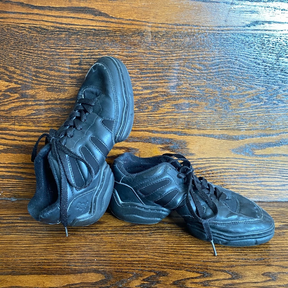 Bloch Black Low Top Dance Sneakers Split Sole Hip Hop Jazz 8.5 - Picture 2 of 9